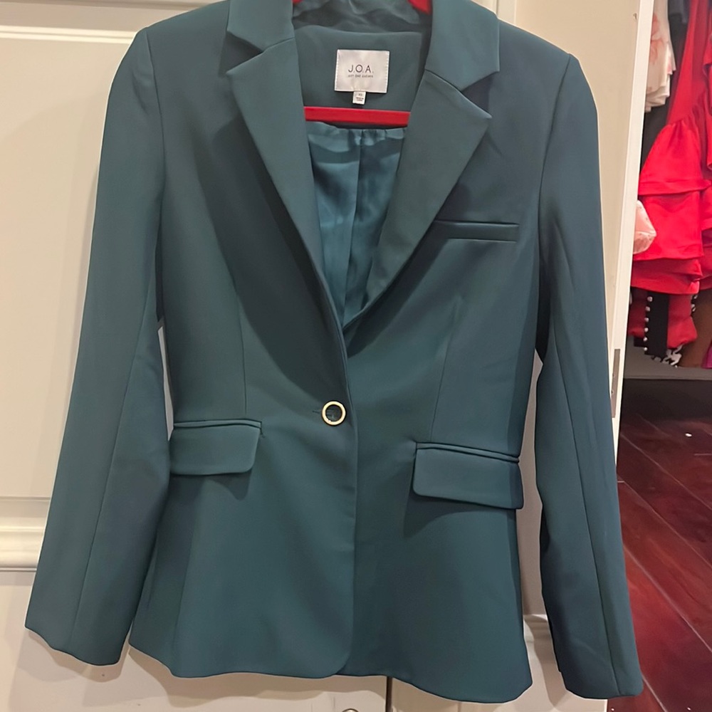 Teal Suit Jacket and Matching Shorts